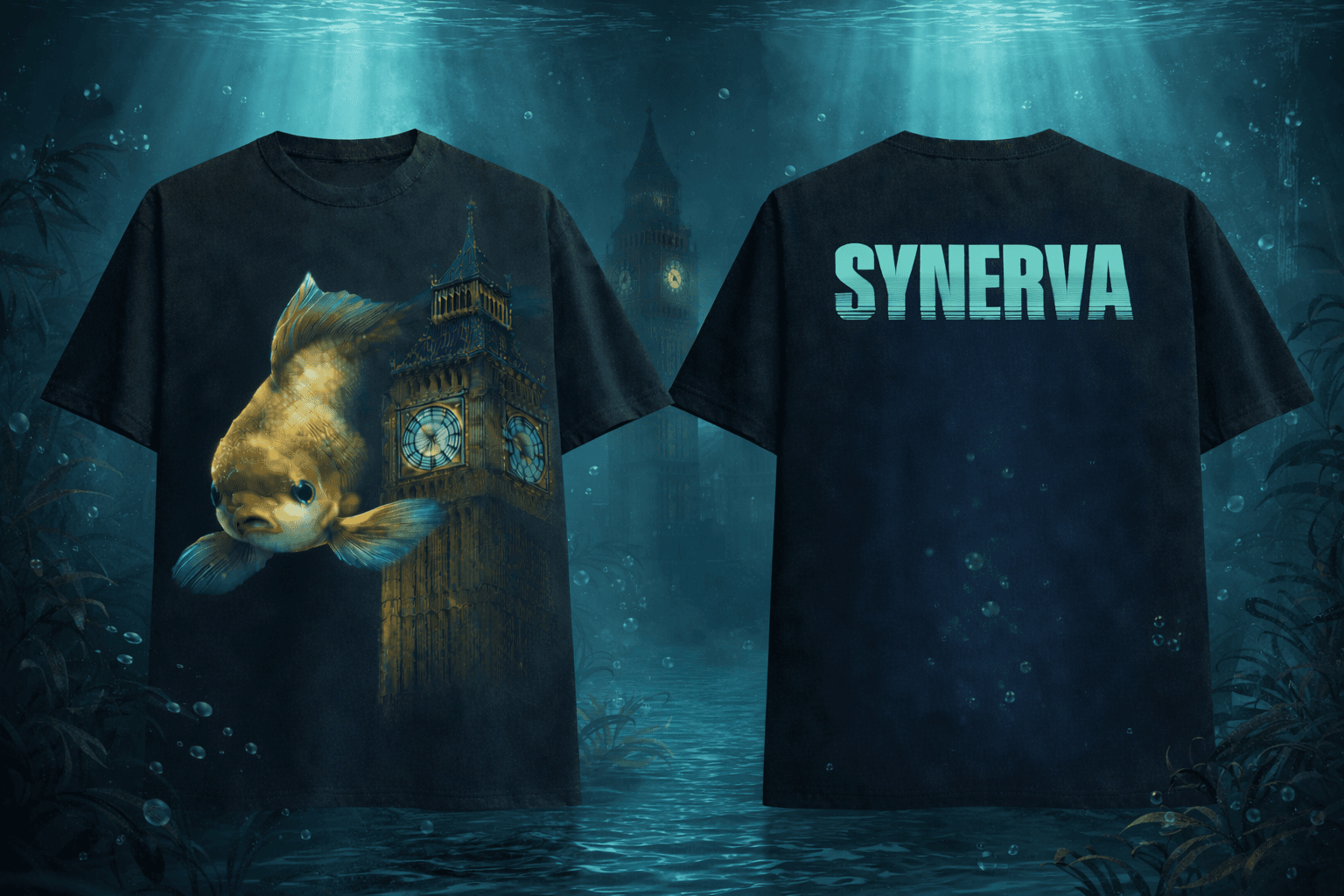 Synerva Essentials shirt mockup: Running Late, Again