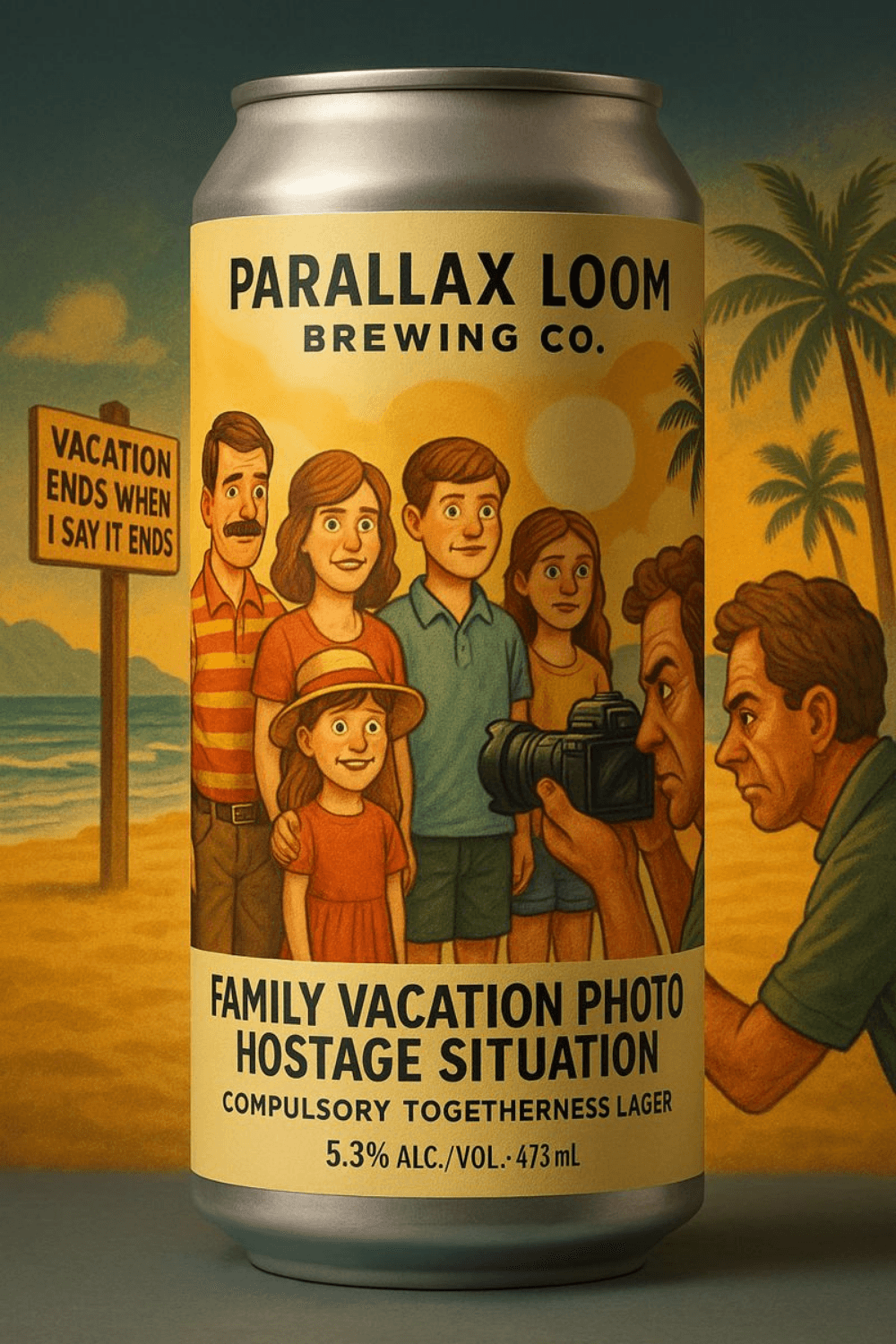 Parallax Loom can design - family vacation photo hostage situation v1