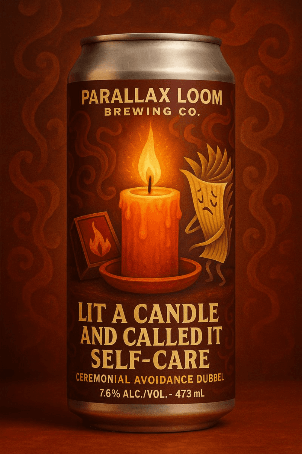Parallax Loom can design - lit a candle and called it self care v1
