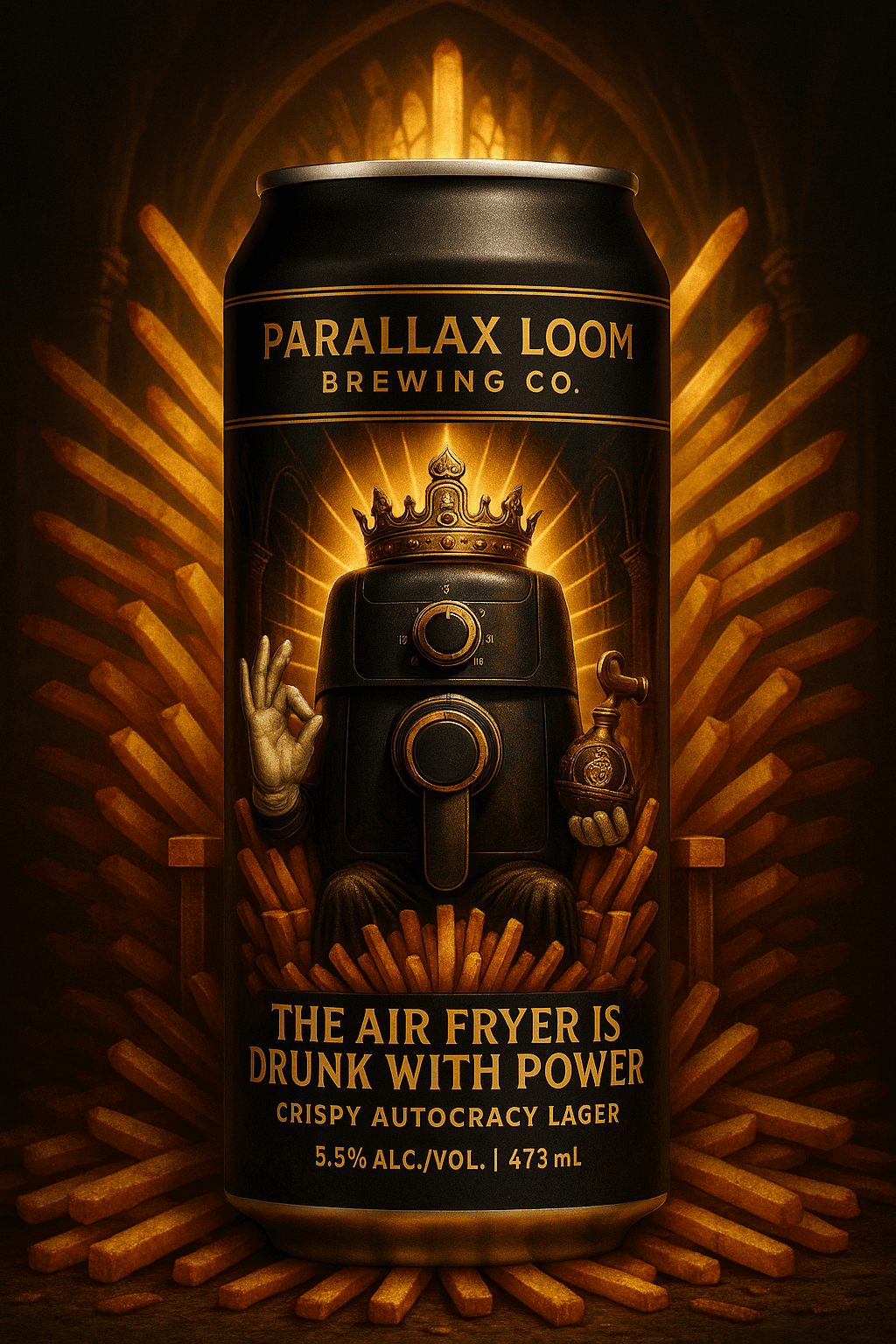 Parallax Loom can design - the air fryer is drunk with power v1