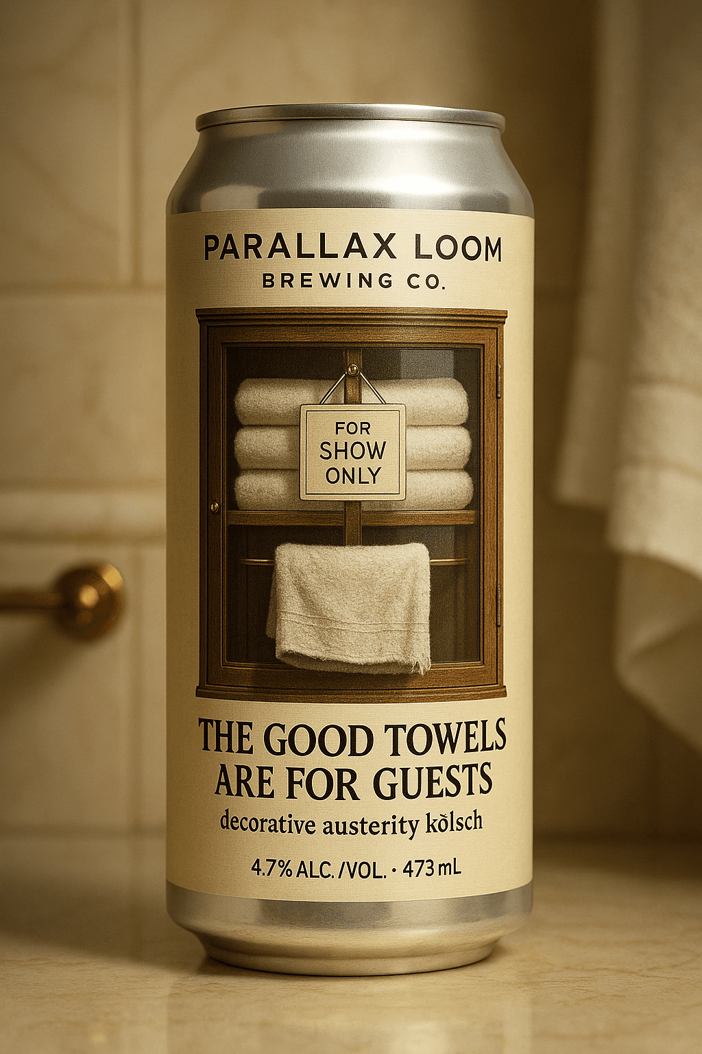 Parallax Loom can design - the good towels are for guests