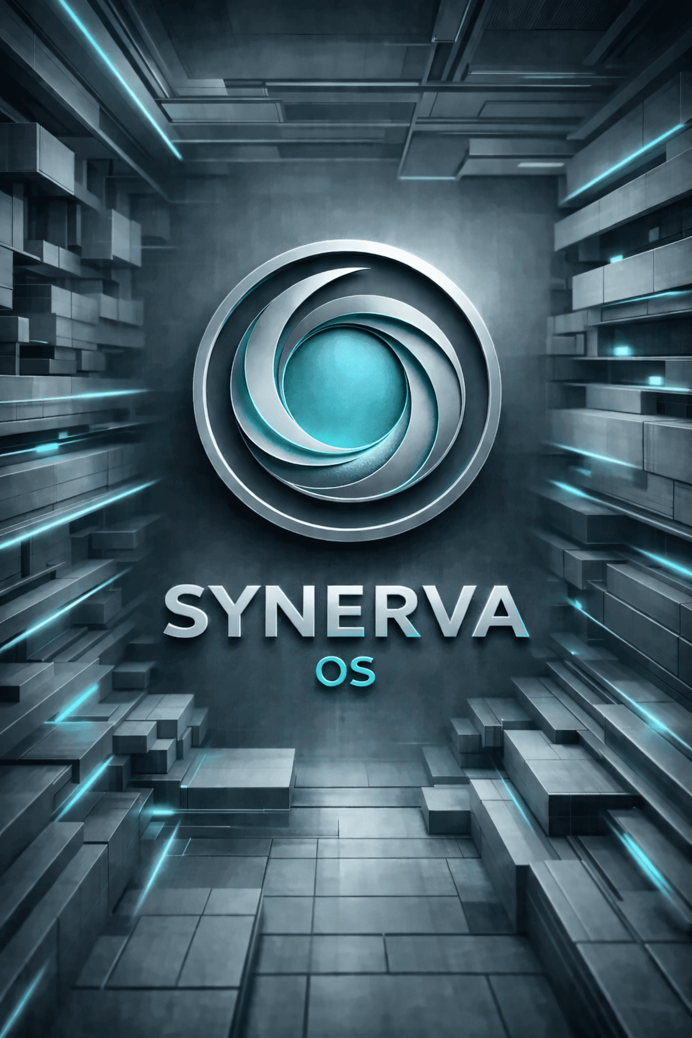 Synerva OS crest and mark